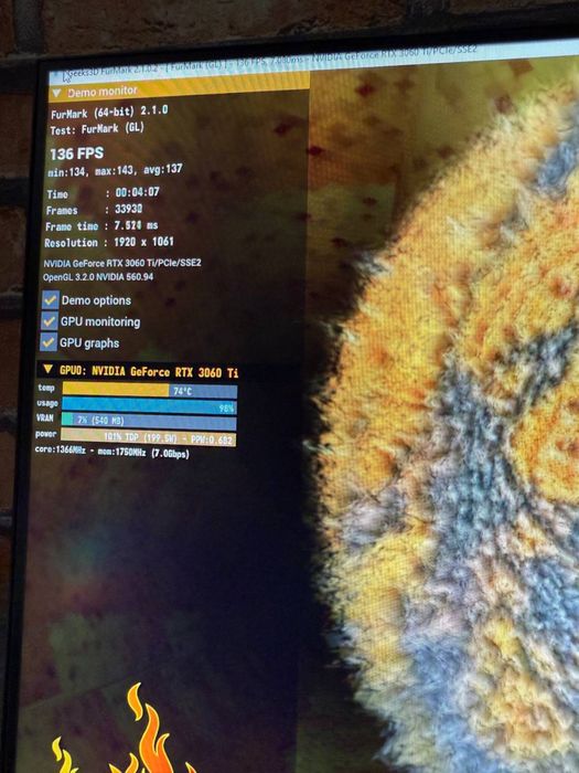 Rtx 3060ti 8gb Asus ideam plombada