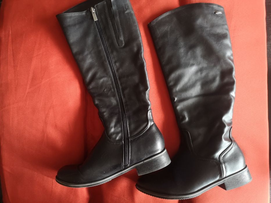Cizme negre, înalte, comode,  37, fermoar