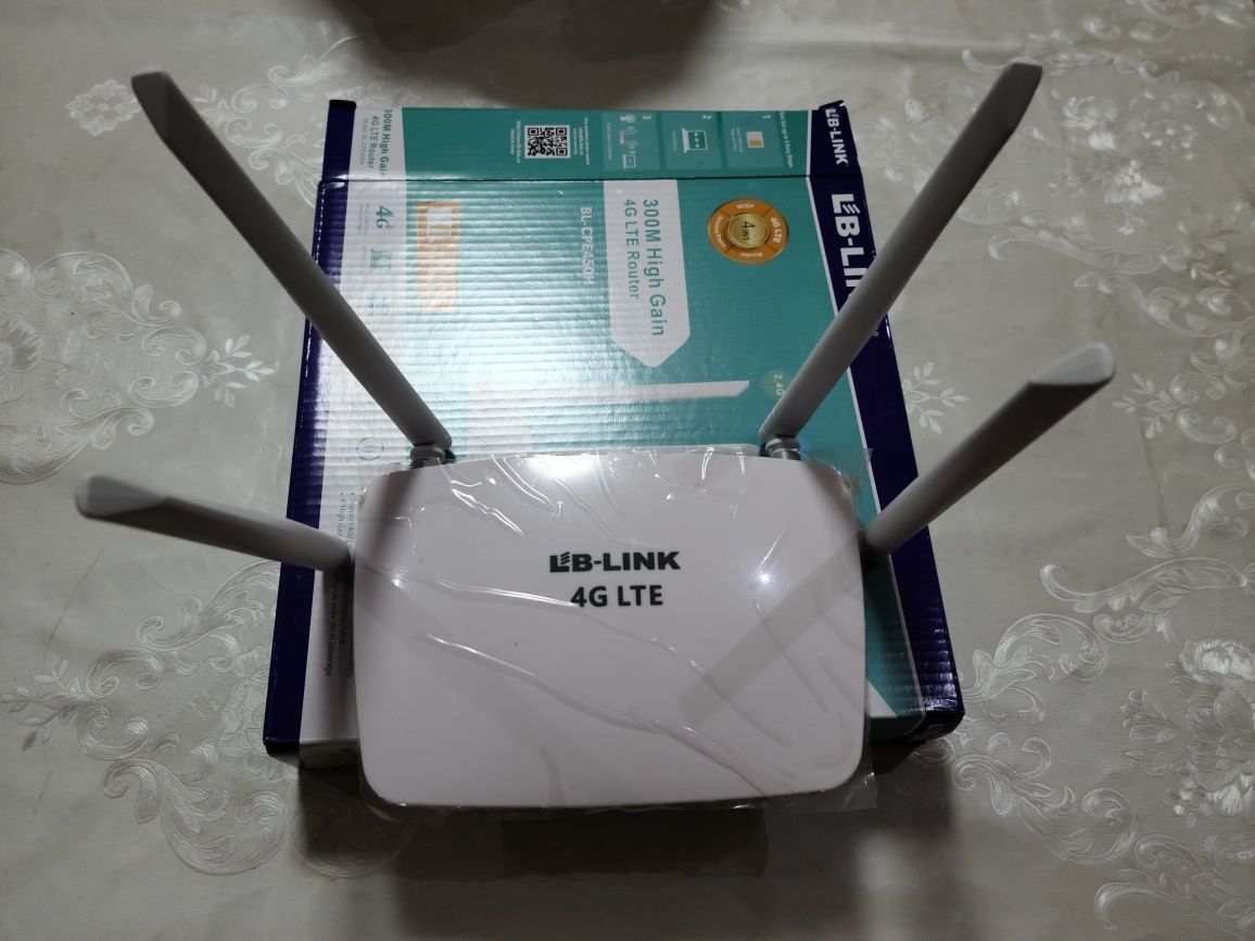 SIM karta Wi-Fi router 4G LTE
Wi Fi LB-Link BL-CPE450H