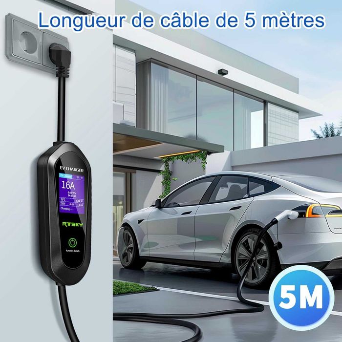 Statie mobila incarcare auto 3.5Kw monofazic 16A 5m,REDUS de la 900RON