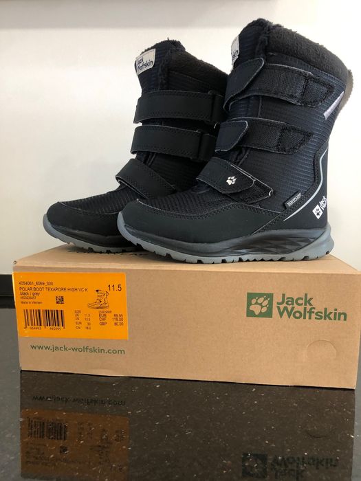 Ghete iarna copii Jack wolfskin mărime 30. Noi fără eticheta