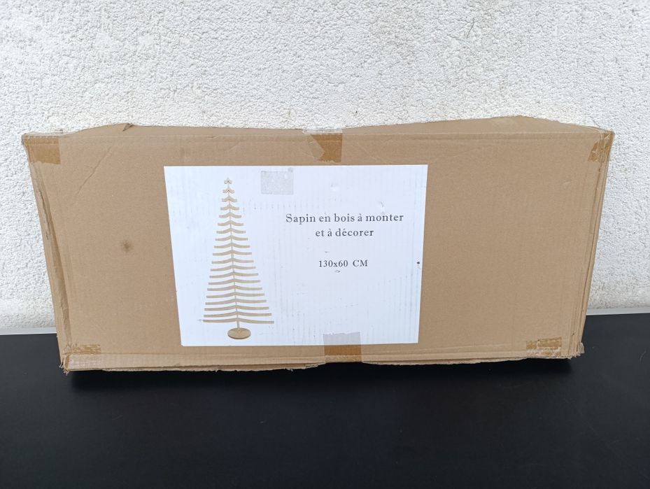 brad copac ornament iarna decor craciun din lemn 130 cm crealia