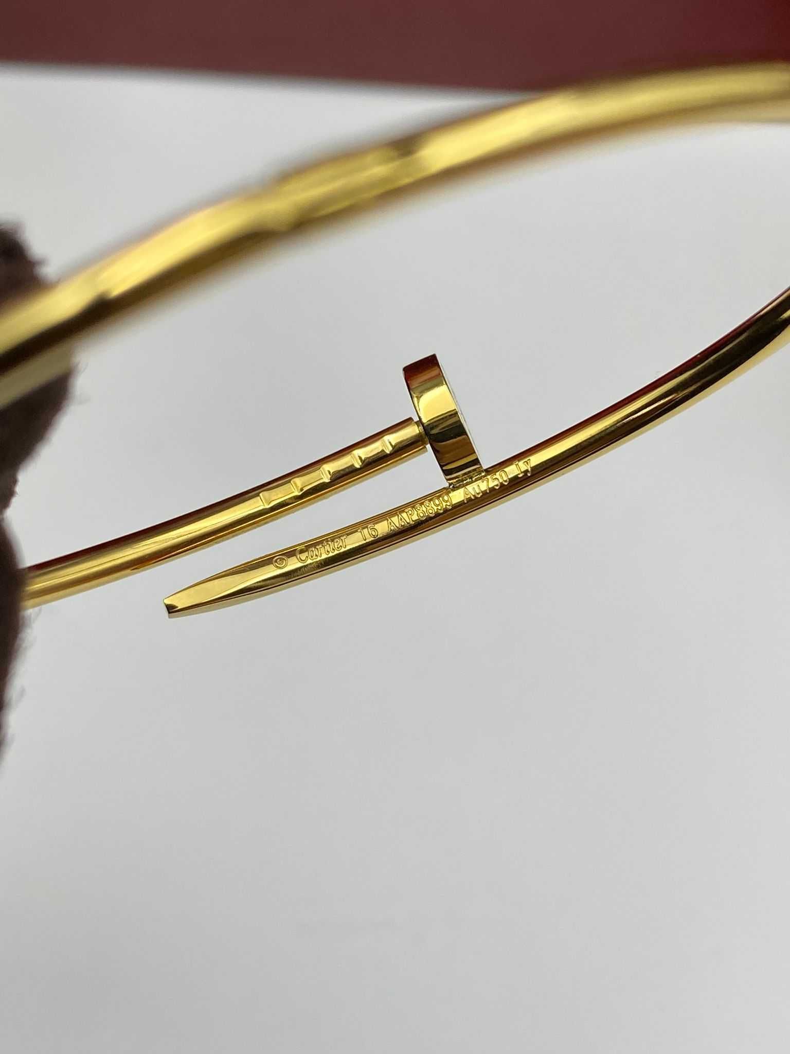 Brățară Cartier Cui Slim 16 Aur 18K cu Diamante