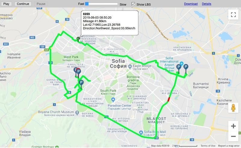 GPS без монтаж - тракер / tracker с БЕЗПЛАТНО онлайн проследяване