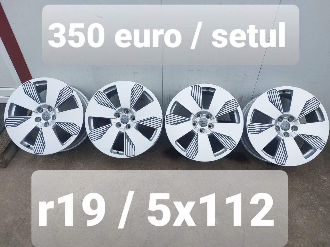 Jante aluminiu originale r19 / Audi Vw Skoda Seat / MODEL AERO / 5x112