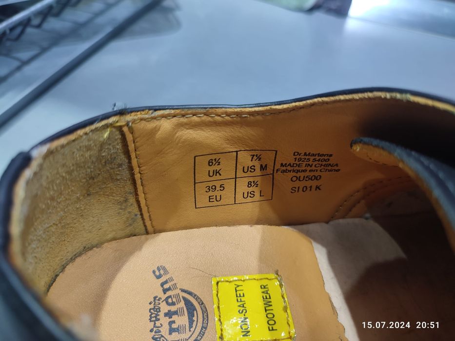 Обувки Dr.martens, Модел Unisex 1925/ 5400, Черен, 39.5 EU