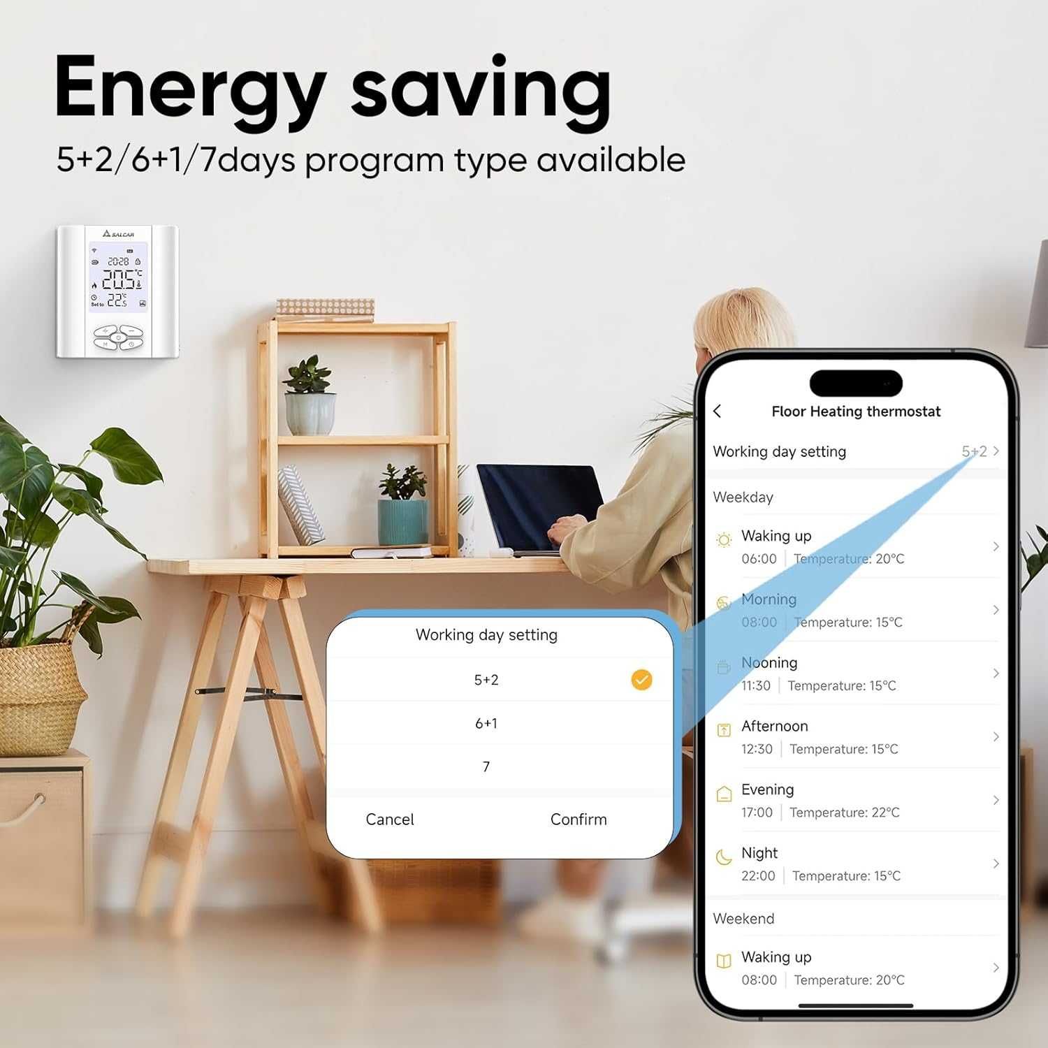 НОВ! Смарт термостат WiFi за газов котел и подово отопление
