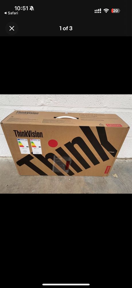 Monitor Lenovo ThinkVision T27hv-30,  Rezolutie 2K - 27”, Nou Sigilat