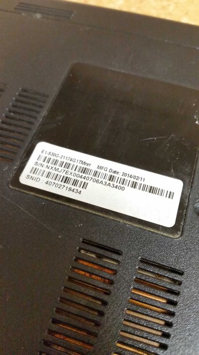 Laptop ACER Aspire E1-530G - РАБОТЕЩ ! - за ремонт или за части ...