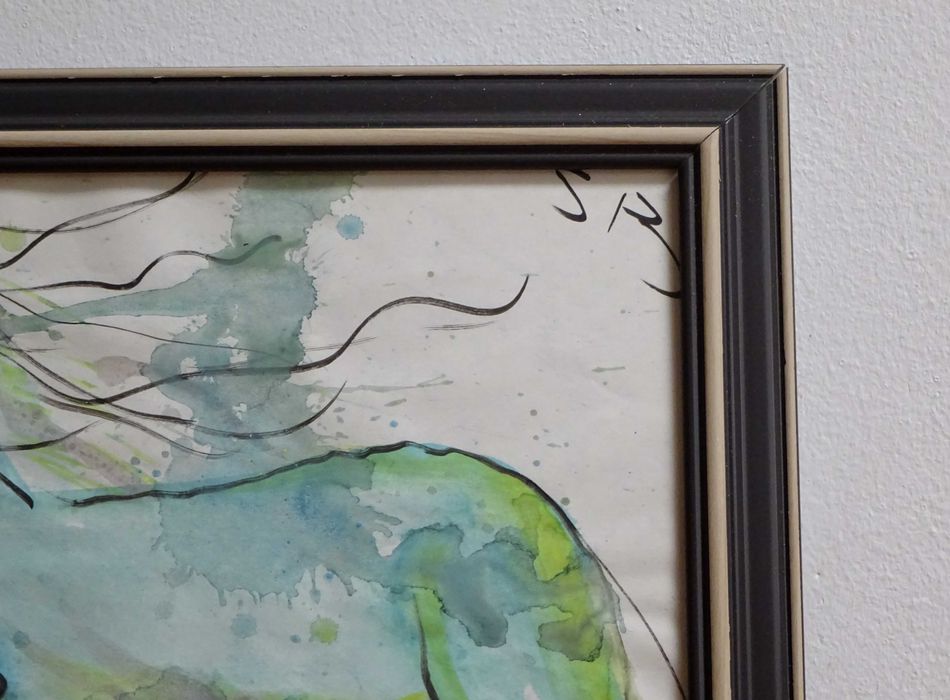 Tablou, Sabin Balasa, “Aparator”|  Tus si Culoare