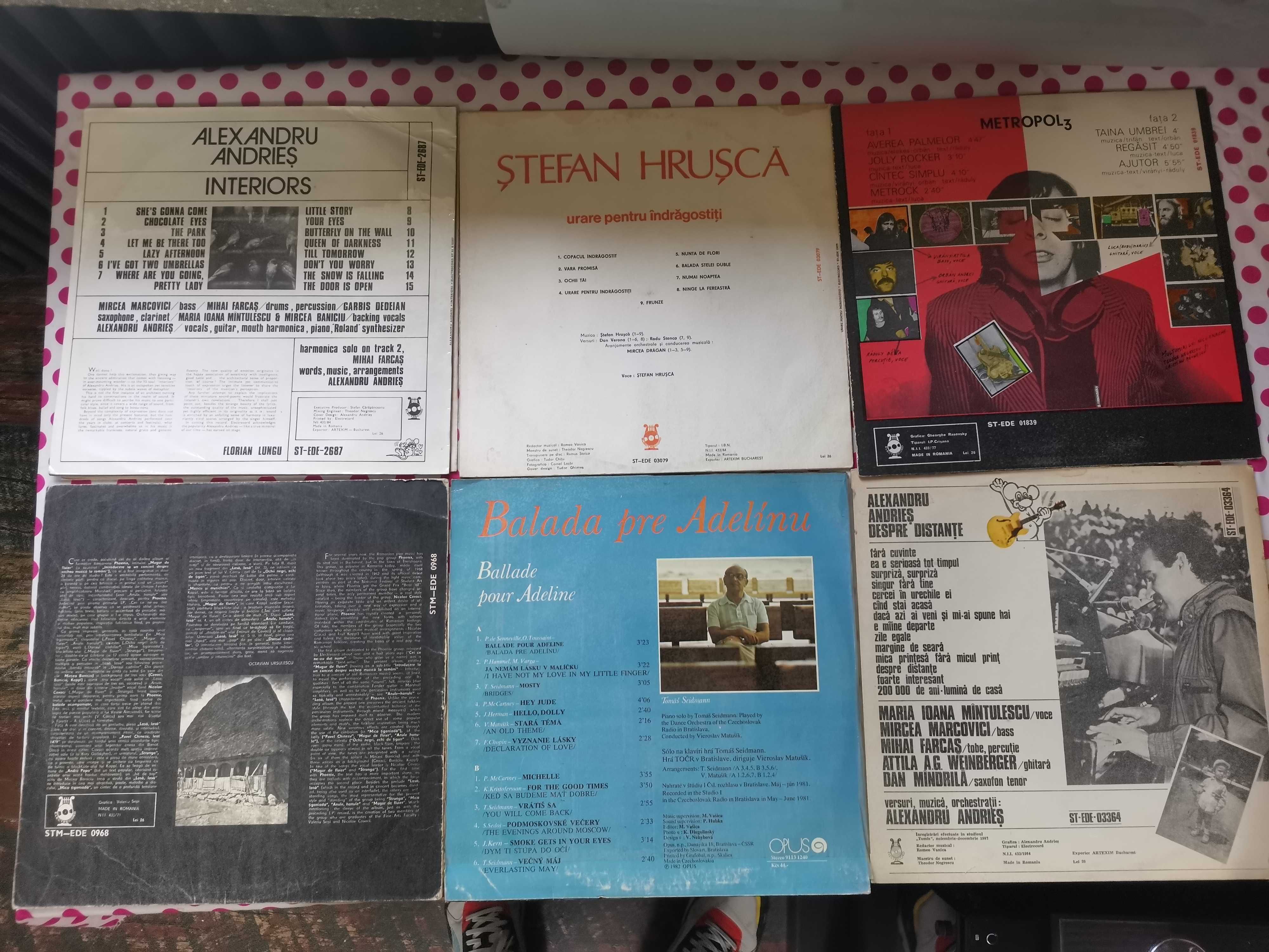 Discuri vinil, muzica romaneasca si straina.