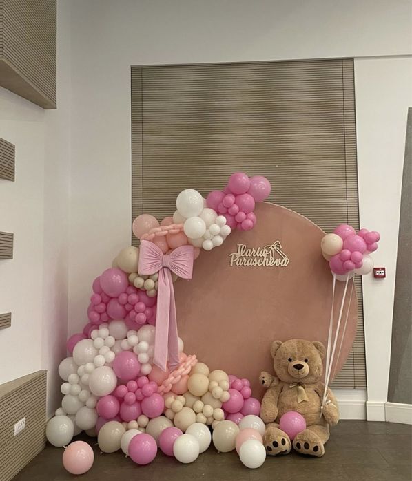 Realizez arcada baloane, decor biserica