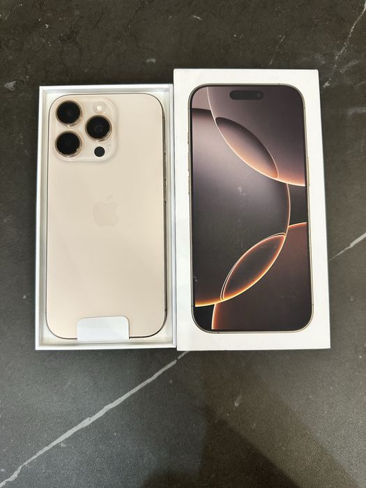 IPhone 16 pro, Desert titanium, 512 GB, 95% аккумулятор
