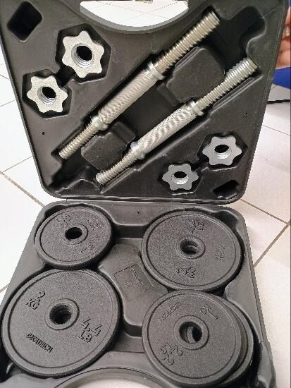 Set Gantere Bodybuilding 20 kg - SENIOR - produs resigilat Decathlon