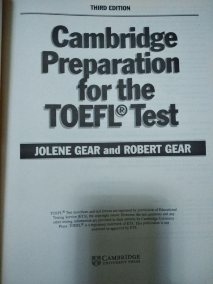 Cambridge preparation for the TOEFL TEST