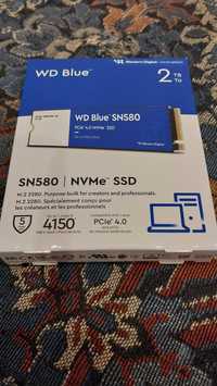 Новый SSD NVMe Western Digital WD Blue SN580 - 2TB PCIe Gen4 X4.