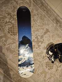 Placa snowboard NIDUS ROCK 118 pentru copii și boots Wedze mărimea 35