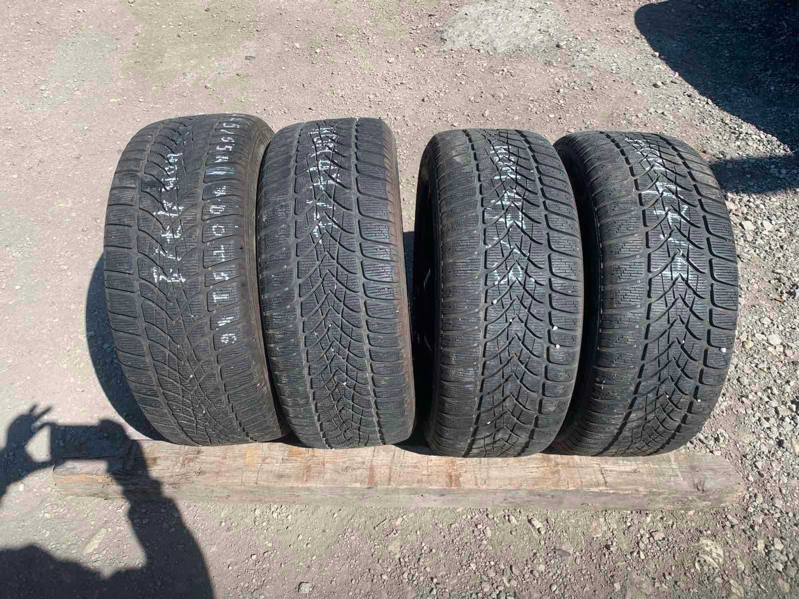 4 броя зимни гуми Dunlop 225/55 R17 Dot 5116 ном 47