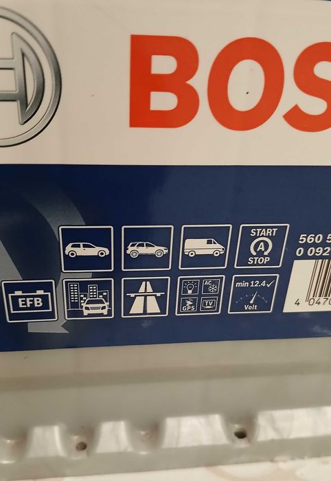 BOSCH Start/Stop 60aH 640A акумулатор