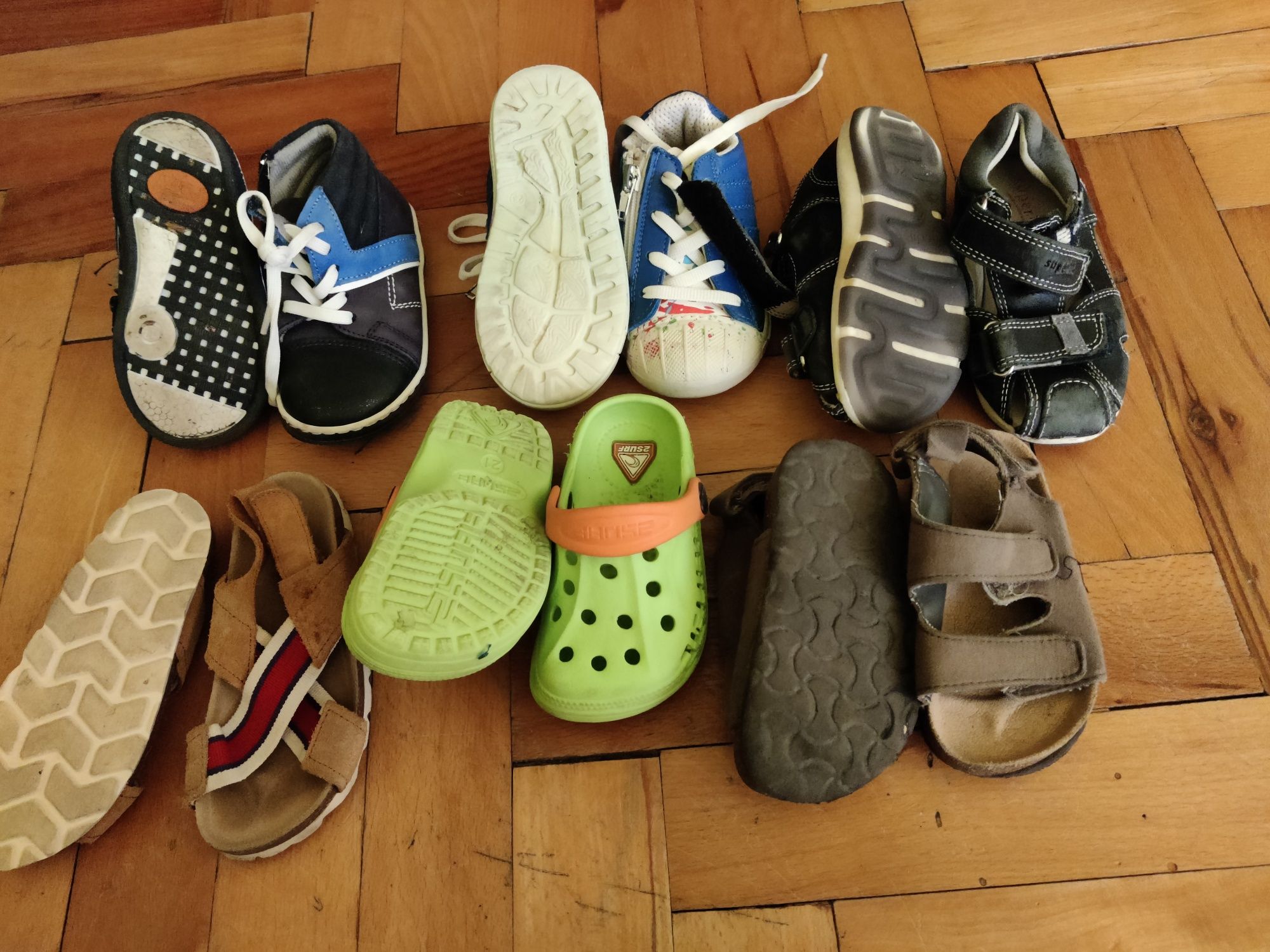 Детски сандали Zara, и други сандали и маратонки различни номера