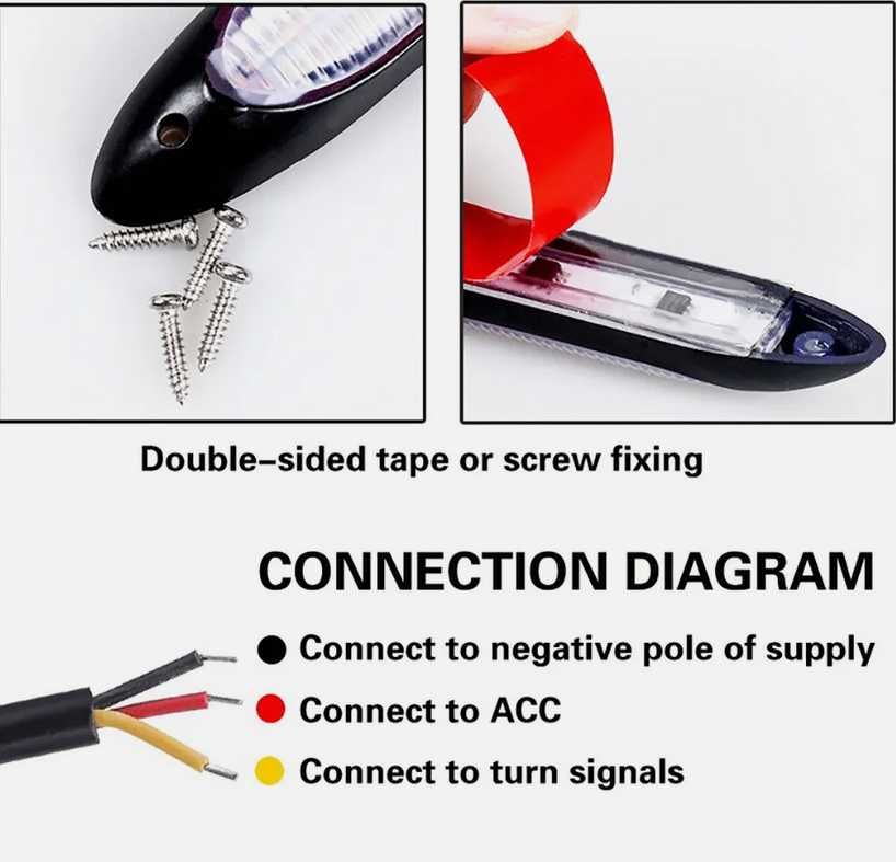 Дневни DRL LED гъвкави светлини с бягащ мигач 23.5см - 2 броя.