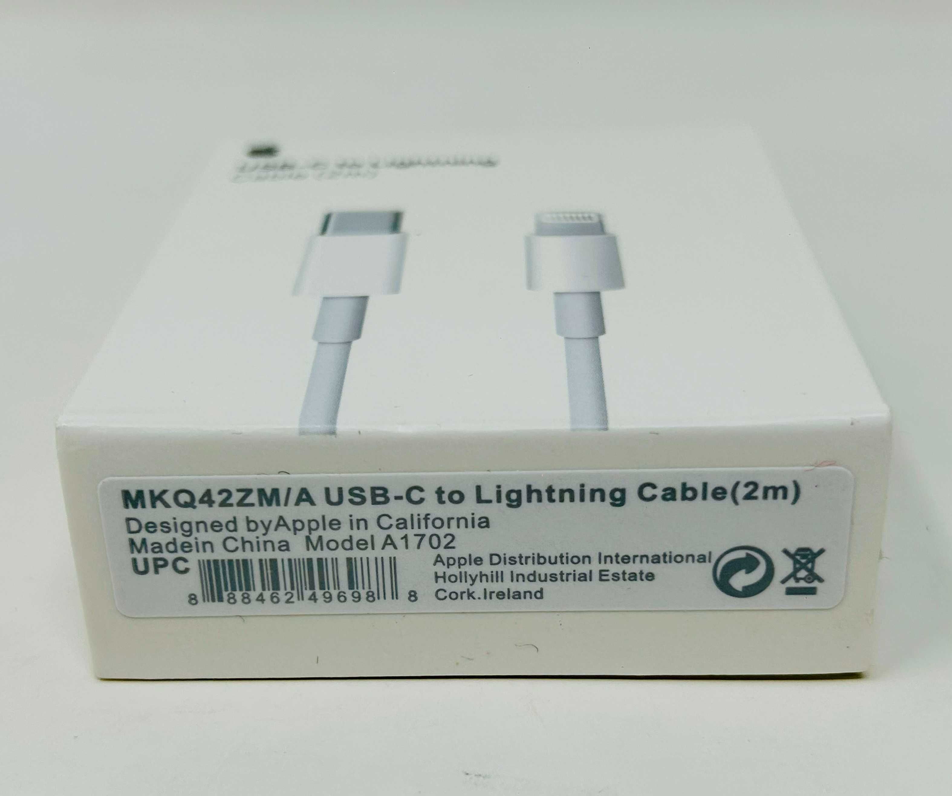 Оригинален Адаптер Кабел Зарядно USB-C to Lightning 2m за Apple iPhone