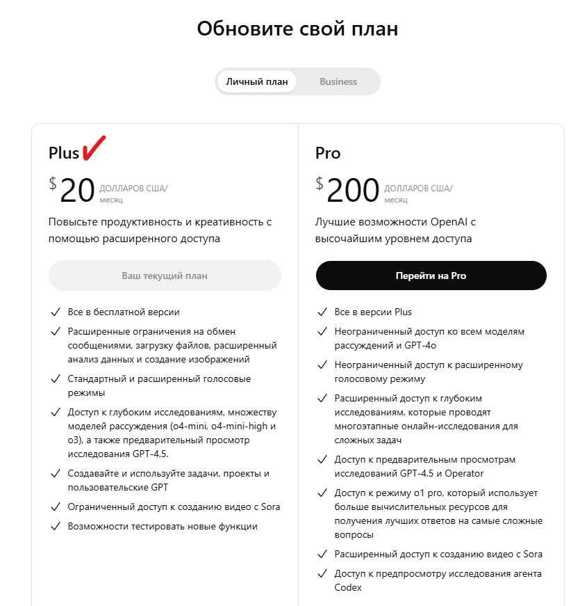 Годовая подписка ChatGPT Plus по доступной цене