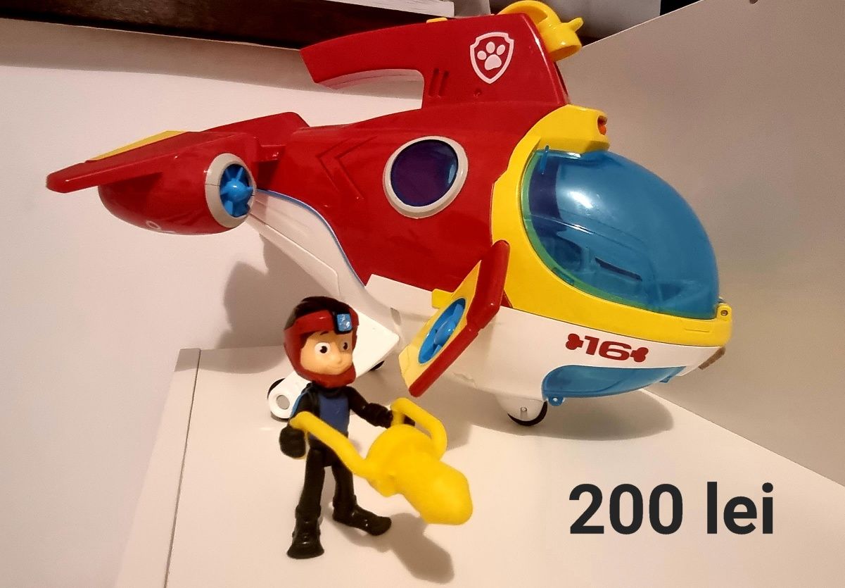 Paw Patrol camion, submarin, avion, mașinuțe metalice