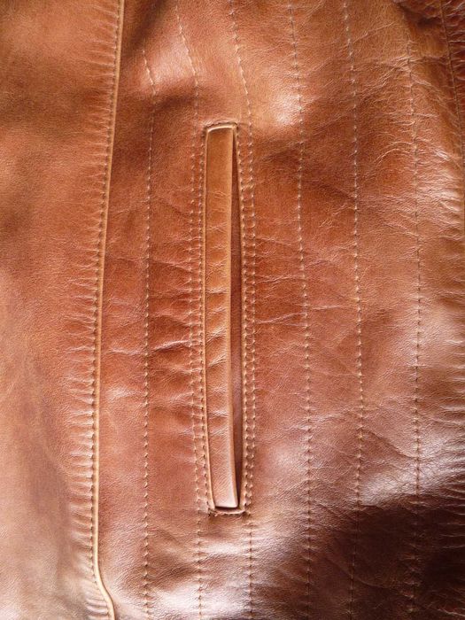 Кожено яке от естествена кожа „Giovanni“, цвят светло кафяв