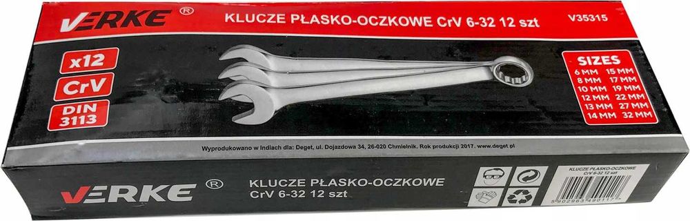 Set 12 chei fixe combinate 6-32mm (V35315)