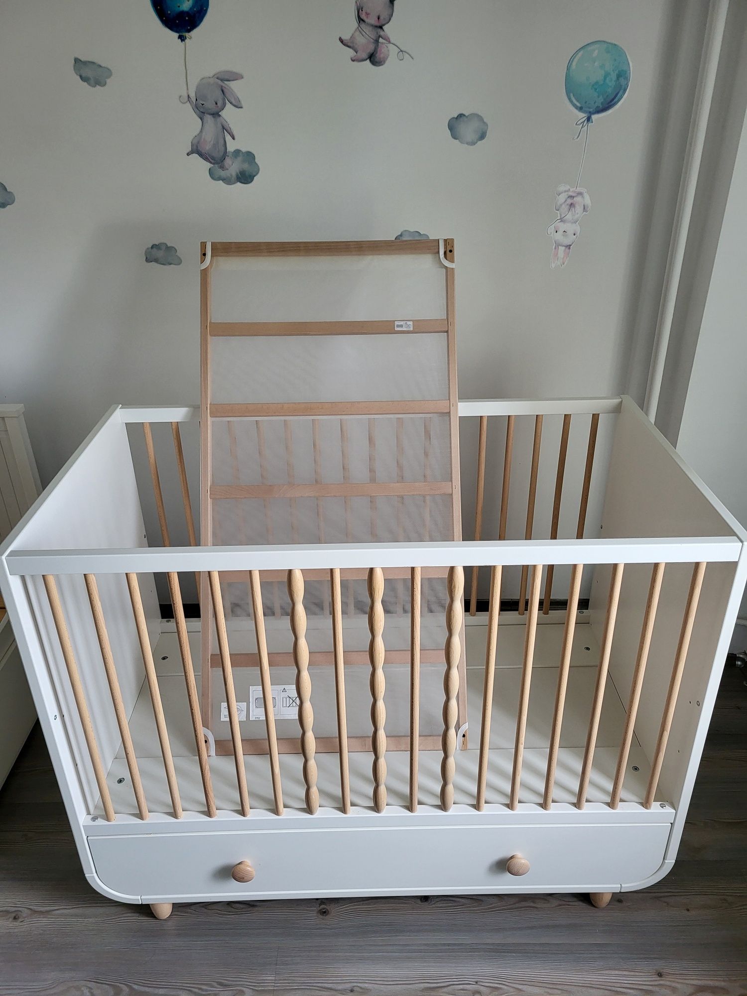 Vand patut bebe cu sertar IKEA MYLLRA 60x120 cm folosit foarte putin