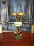DN308 Lampa electrica 45 cm h 20 cm diametru opalina si 13cm d baza