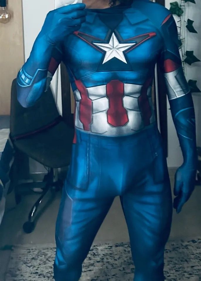 Costume Cosplay Captain America, Halloween, evenimente, petreceri