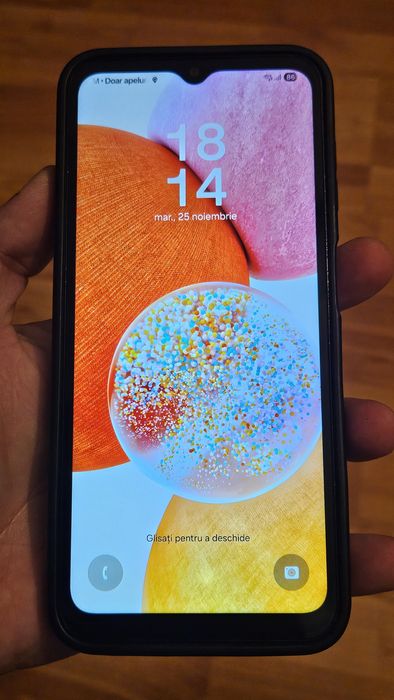 Samsung A14 , cu husă și folie de sticlă