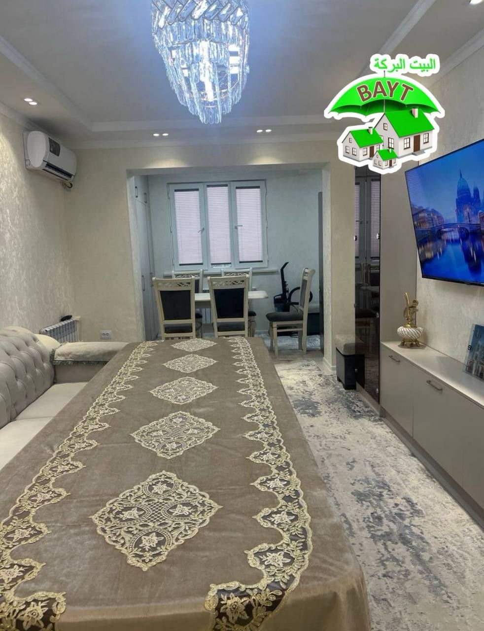 #МЕТРО ХАМЗА,Балкон 2×6,Разделка,70м²,Чиланзар И24, 3в4\5\5,Продаётся