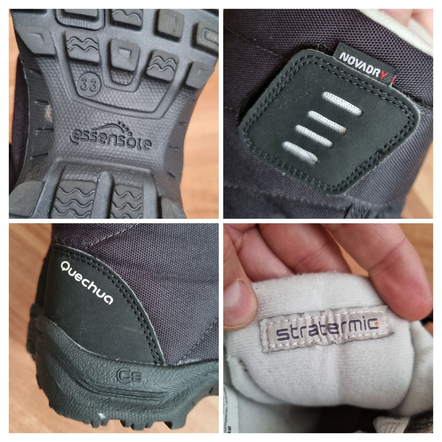 Cizme iarna, Decathlon Quechua Novadry, copii, Noi - 33