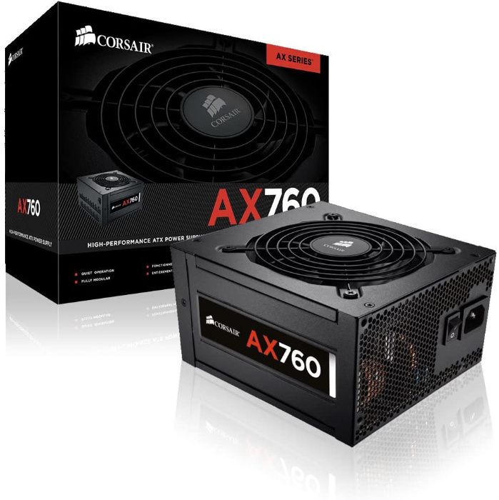 Захранване CORSAIR AX760 ATX Power Supply-760 Watt 80 PLUS® PLATINUM