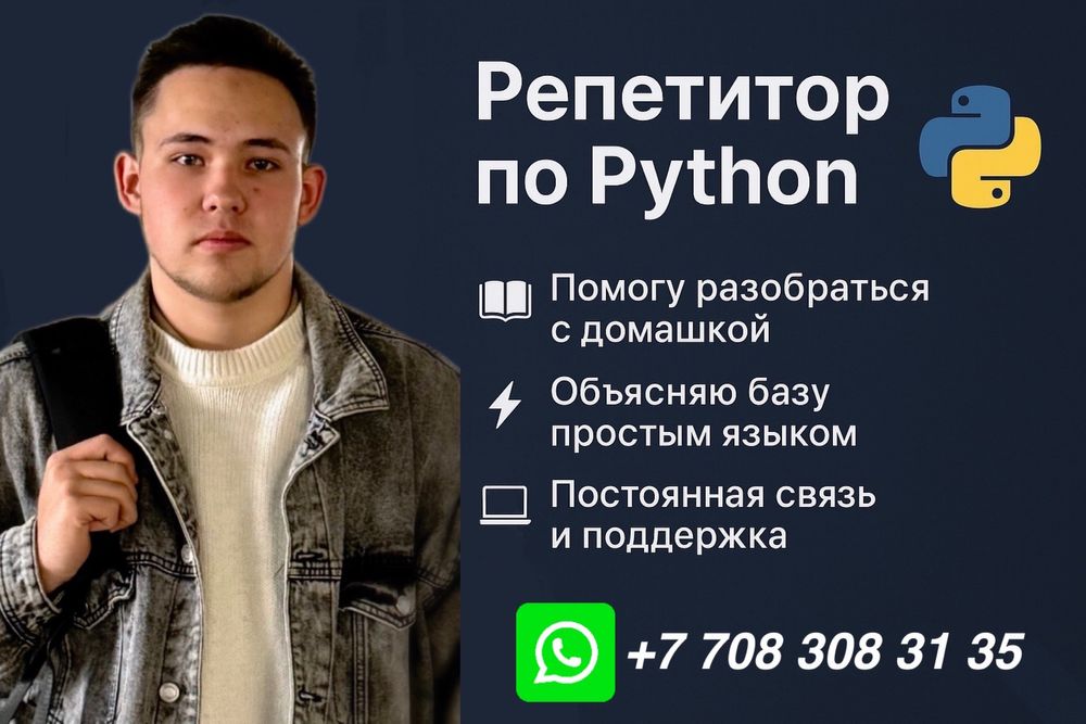 Python - проффесиональный репетитор пайтон