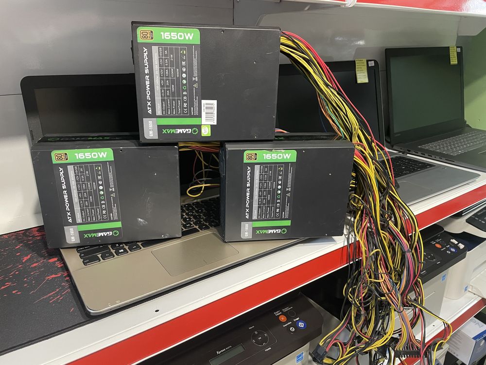 Блок питания 1650w, 4х8pin