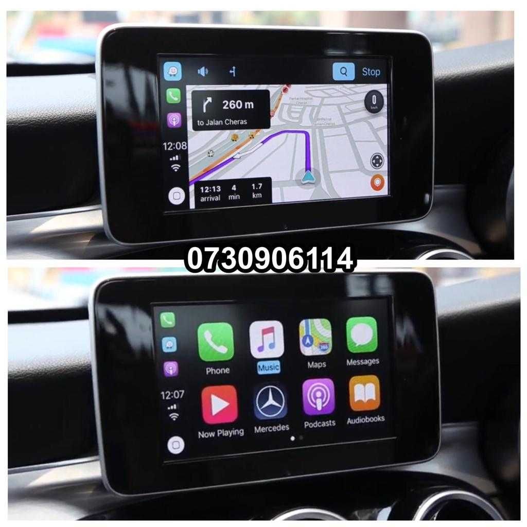 Mercedes-Benz Apple CarPlay C GLC V Android Auto Waze Youtube Netflix