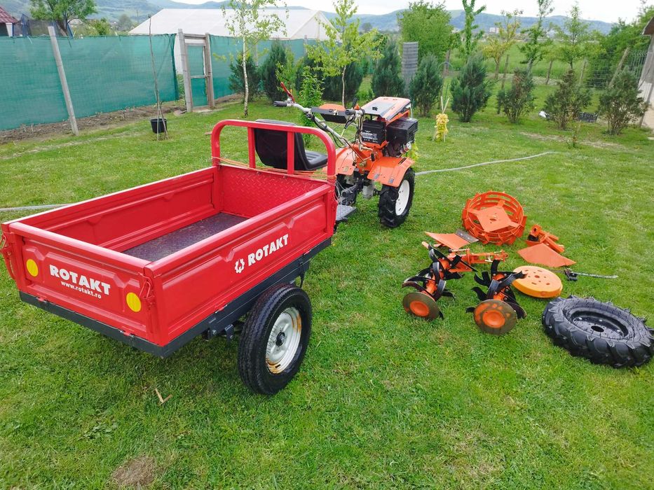 Motocultor/motosapă RURIS 918 ACC,18CP + remorca 500 kg + accesorii