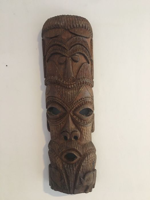 Африканска дървена декоративна маска