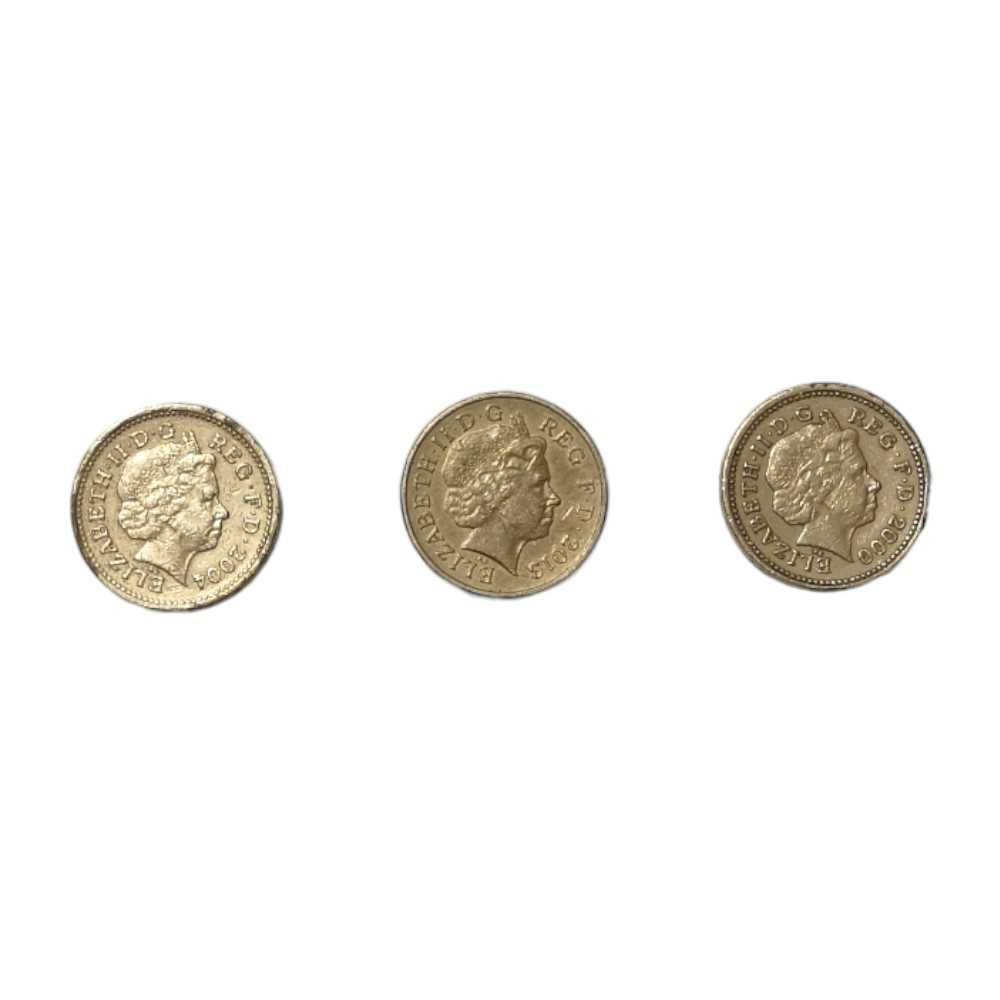 Vand 3 monede de o lira - one pound - rare