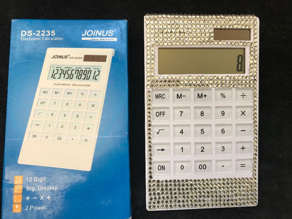 Calculator solar electronic birou femei afaceri cristale Swarovski