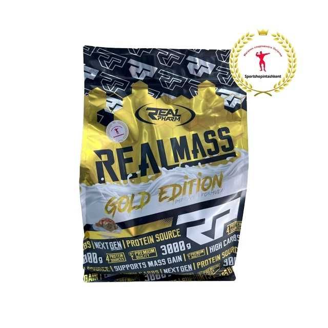 Real Mass Gold Edition 3000 – Mushak massasi uchun premium geyner