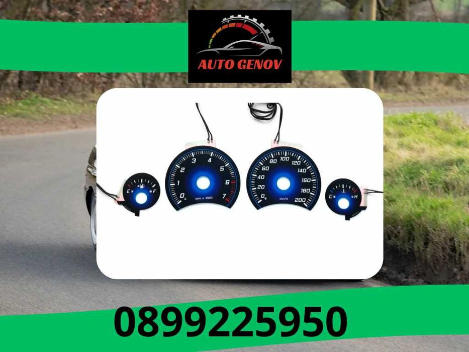 Тунинг Плазмени Циферблати FORD ESCORT MK5 / MK6, Син Цвят