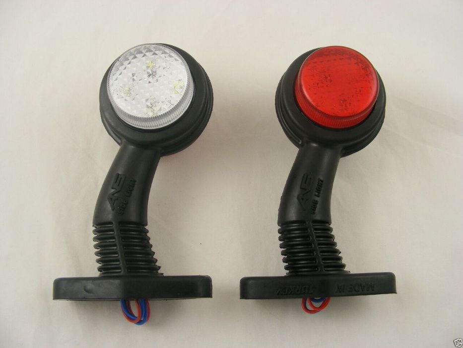 1 бр. ЛЕД LED  рогчета странични габарити червено/бяло , 24V