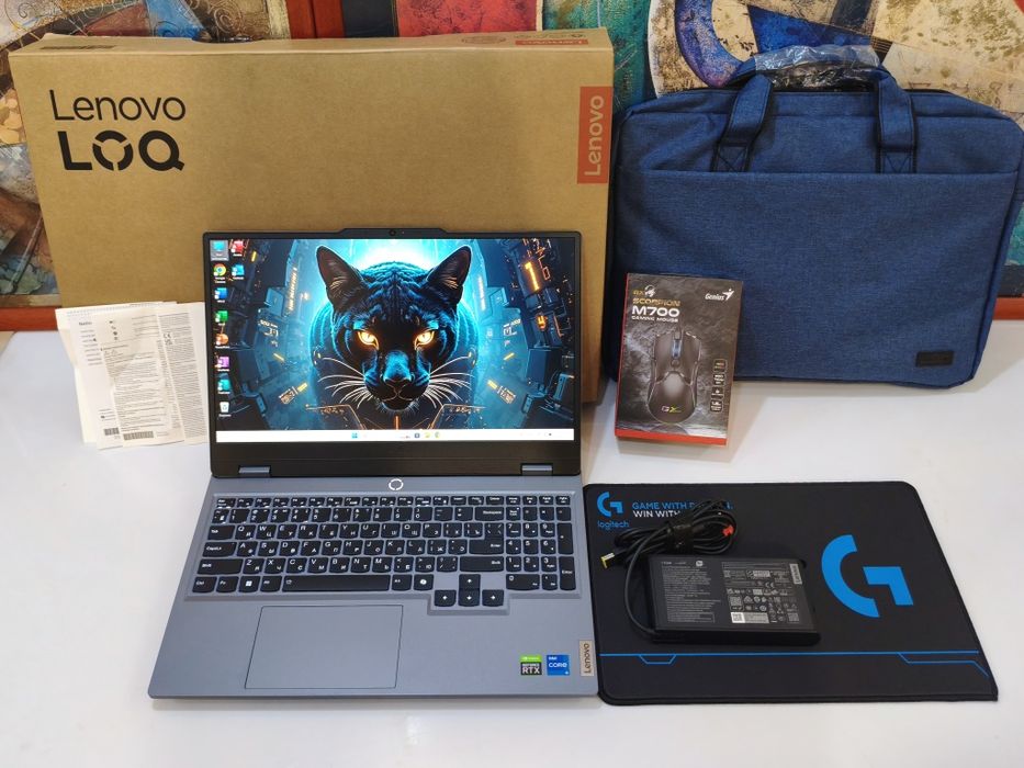 Игравой Core i5-12 SSD512GB ОЗУ24ГБ Ноутбук RTX3050 Lenovo LOQ 15 мощ