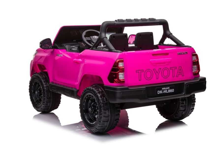 Masinuta electrica pentru 2 copii 4x4 Toyota Hilux 12V 14Ah, pink