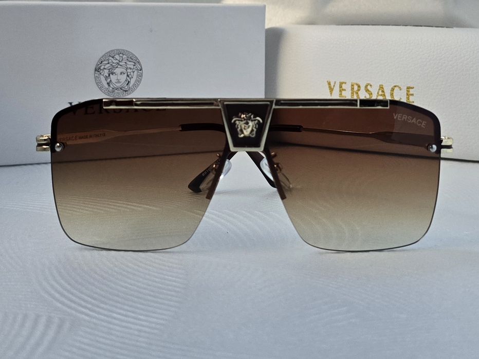 Мъжки слънчеви очила маска кафеви